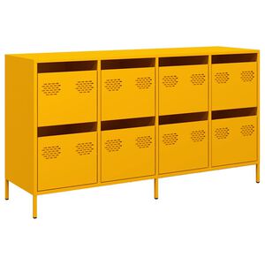 vidaXL Sideboard Mustard Yellow Cold-rolled Steel