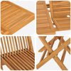 vidaXL Garden Dining Set 5 pcs Brown Solid Teak Wood