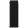 vidaXL Bathroom Wall Cabinet Black Oak Engineered wood, Steel Medium