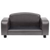 vidaXL Dog Sofa Grey Faux leather (100% polyurethane), solid fir wood, Foam