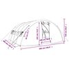 vidaXL Greenhouse White Polyethylene Large UV-resistant materials