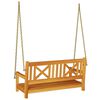 vidaXL Garden Swing Bench Brown 119 x 35 x 47cm Solid Acacia wood