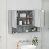 vidaXL Mirror Cabinet Wall-mounted Grey Sonoma 31.50 x 6.69 x 21.65 in