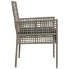 vidaXL Garden Chair 2 pcs Gray 53 x 60 x 85cm poly rattan
