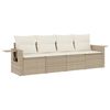 vidaXL Garden Sofa Set Beige, Cream White