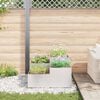 vidaXL Garden Planter Silver 100 x 100 x 48 cm Stainless steel