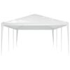 vidaXL Party Tent White Polyethylene roof, Iron frame Large Durable