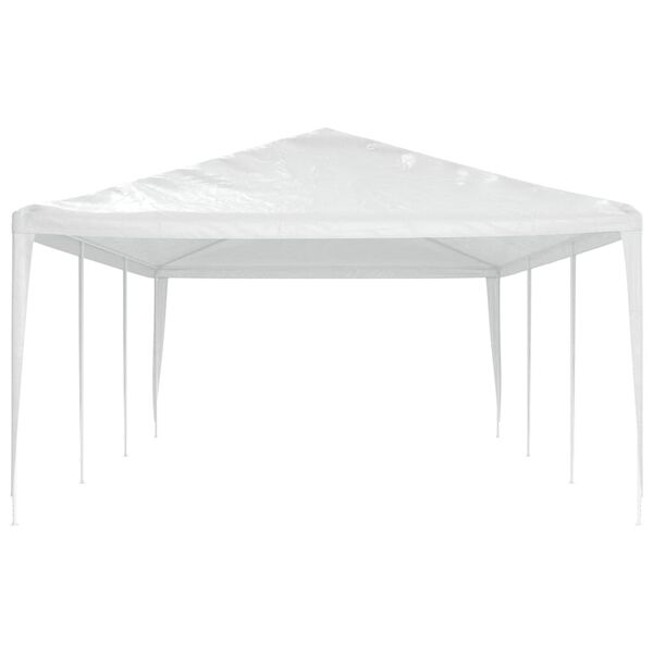 vidaXL Party Tent White Polyethylene roof, Iron frame Large Durable