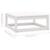 vidaXL Garden Lounge Set White, Anthracite