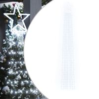 vidaXL Christmas Tree Light 320 LEDs Cold White 147.6"