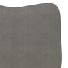 vidaXL Armchair Light Grey 24.80 x 26.38 x 37.01 in Sherpa Fabric