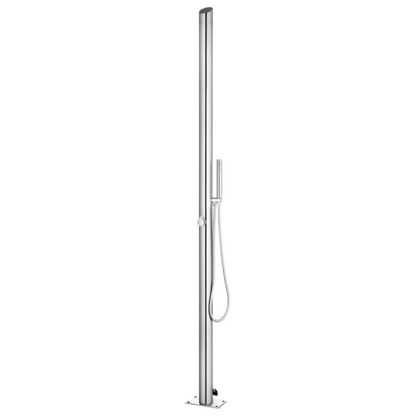 vidaXL Garden Shower Brushed stainless steel Stainless Steel 304