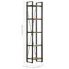 vidaXL Bookcase Mixed color Solid reclaimed wood Large Bookcase