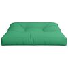 vidaXL Pallet Cushion Green Fabric 27.6" x 27.6" UV-resistant materials