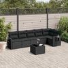 vidaXL Garden Sofa Set Black
