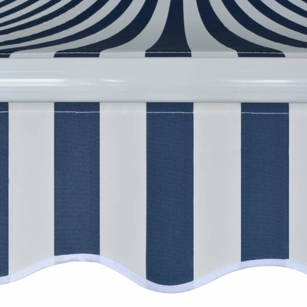 vidaXL Awning Blue and White