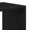 vidaXL Book Cabinet Black Engineered wood Medium Book Cabinet