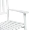 vidaXL Rocking Chair White Solid fir wood Standard Durable