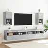 vidaXL TV Stands with LED Lights 2 pcs Concrete Gray 12"x11.8"x23.6"