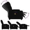 vidaXL Massage Recliner Chair Black Polyester Regular