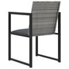 vidaXL Outdoor Dining Set Grey