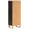 vidaXL Highboard Brown and Black 15.7"x13.2"x43.3" Solid Wood Mango