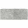 vidaXL Bathroom Wall Cabinet Concrete grey Engineered wood Medium