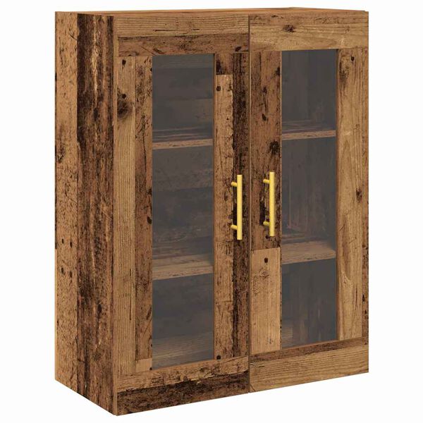 vidaXL Wall Cabinet Old Wood 27.36 x 13.39 x 35.43 in Engineered Wood