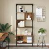 vidaXL Bookcase Old Wood 29.92 x 12.99 x 74.21 in Engineered Wood