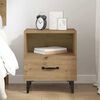 vidaXL Bedside Cabinet Artisan Oak 15.75 x 13.78 x 18.70 in