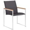 vidaXL Garden Chair Set of 4 Grey