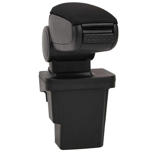 vidaXL Car Armrest Black 6.7"x12.6"x(14.6"-20.9") ABS