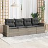vidaXL Garden Sofa Set Light grey, Dark grey