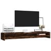 vidaXL Monitor Stand Smoked Oak 39.4"x9.4"x5.1" Engineered Wood