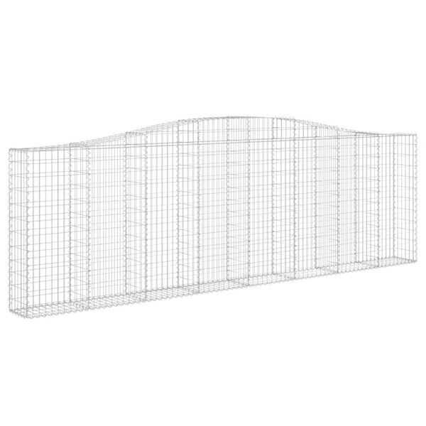 vidaXL Arched Gabion Baskets 20 pcs 157.5x11.8x120/140" Galvanised Iron