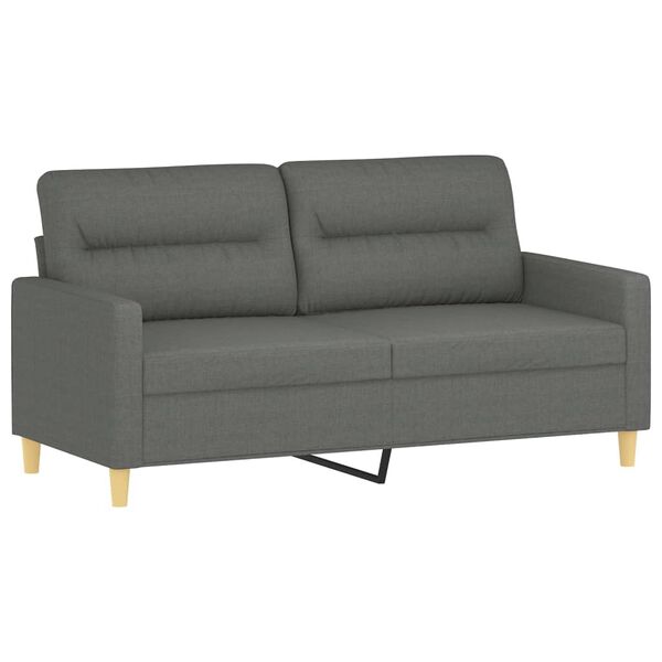 vidaXL Sofa Set Dark Grey Fabric (100% polyester), metal, textilene, plywood