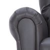 vidaXL Reclining Chair Gray Faux Leather Medium Reclining Chair