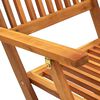 vidaXL Outdoor Chair Set of 2 Natural Wood Solid Acacia wood Medium