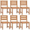 vidaXL 7 Piece Patio Dining Set Solid Wood Teak