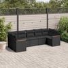 vidaXL Garden Sofa Set Black