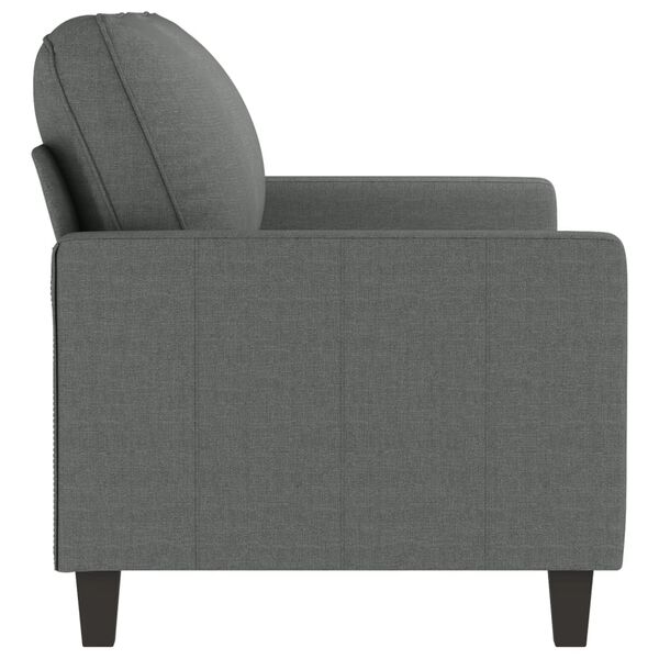 vidaXL 2-seater Sofa Dark grey Fabric (100% polyester), metal, textilene