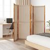 vidaXL 4-Panel Room Divider Taupe 110.2"x70.9"