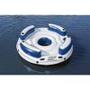 Bestway Floating Island Blue and White PVC Large Cup Holders