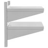 vidaXL Wall Shelf Silver Stainless Steel Standard Wall Mounting