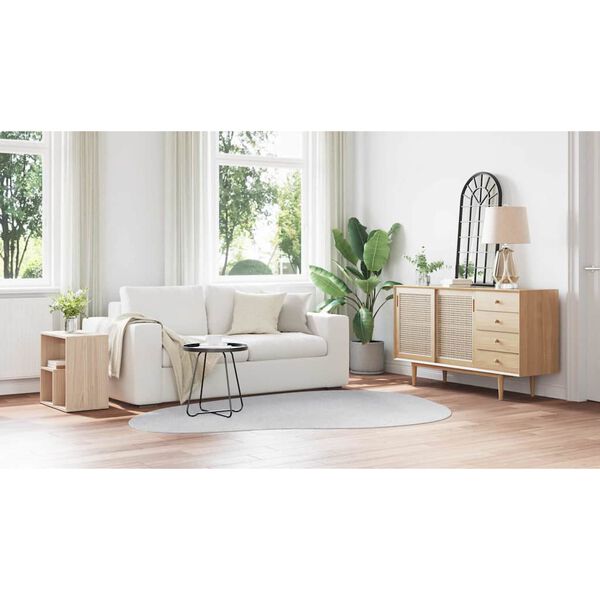 vidaXL Carpet Folding HUARTE Grey 62.99 x 90.55 in Polyester