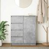 vidaXL Sideboard Concrete Grey Engineered Wood Medium Sideboard