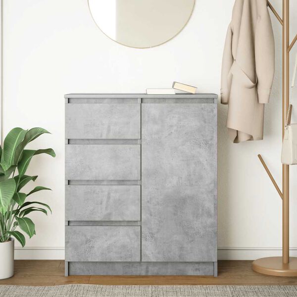 vidaXL Sideboard Concrete Grey Engineered Wood Medium Sideboard