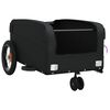 vidaXL Bike Trailer Black 66.1 lb Iron