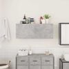 vidaXL Bathroom Wall Cabinet Concrete Grey Engineered Wood Medium