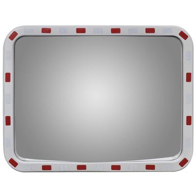 Convex Traffic Mirror Rectangle 24" x 31" with Reflectors